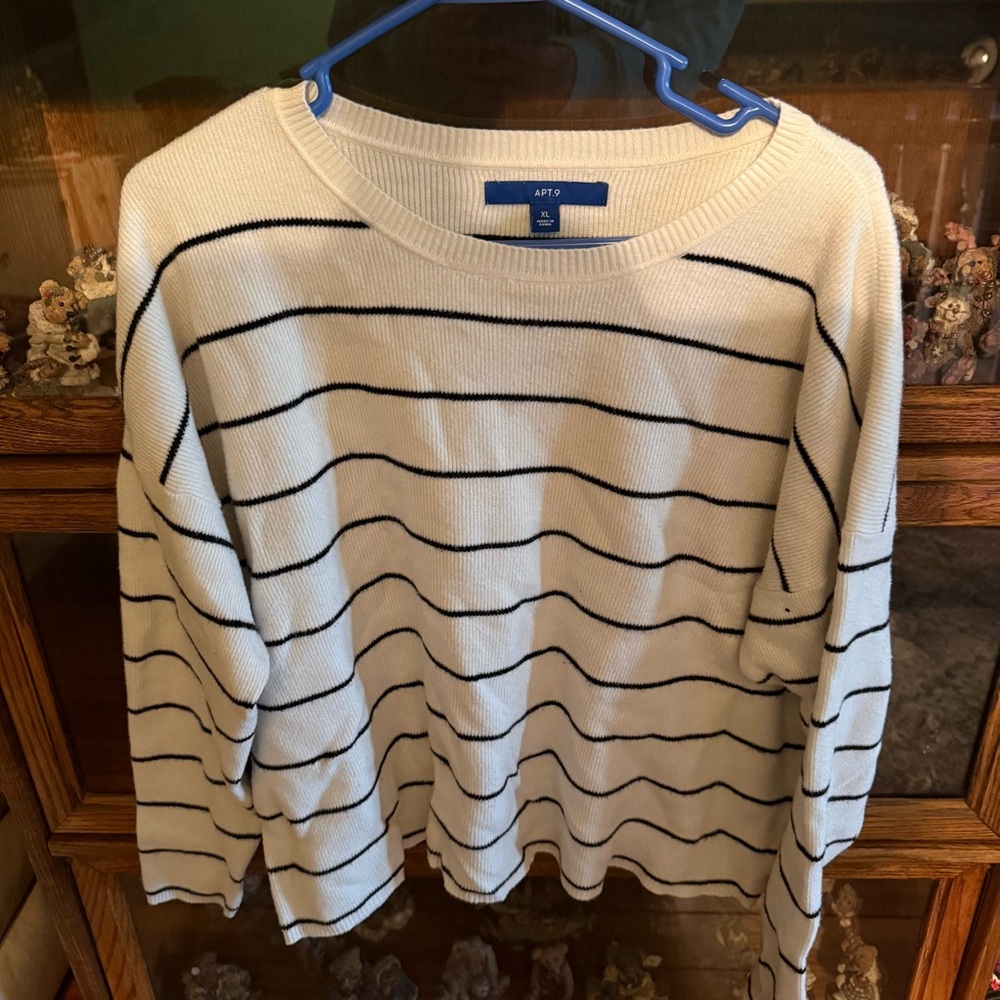 Apt. 9 Striped Crew Neck Sweater